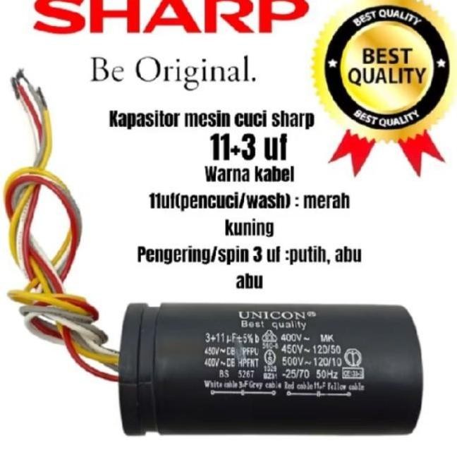 kapasitor mesin cuci sharp EST-77DA 2 tabung BEST QUALITY