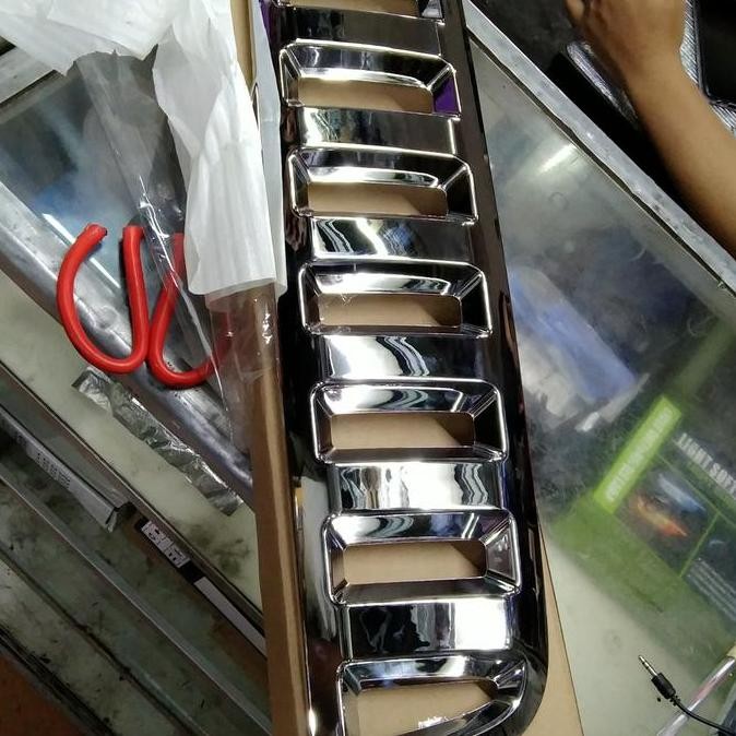 Gril Depan Mobil Model Hummer Rush / Terios Lama 2006 Sampe 2012 Warna Chrome