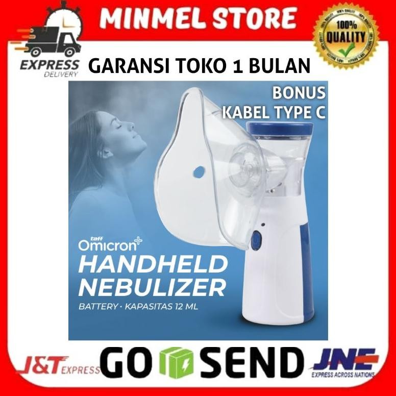 SENHA - NEBULIZER MESH MINI INHALER PORTABLE ELECTRIC BATERAI TERAPI PERNAPASAN ASMA BRONKITIS NEBUL