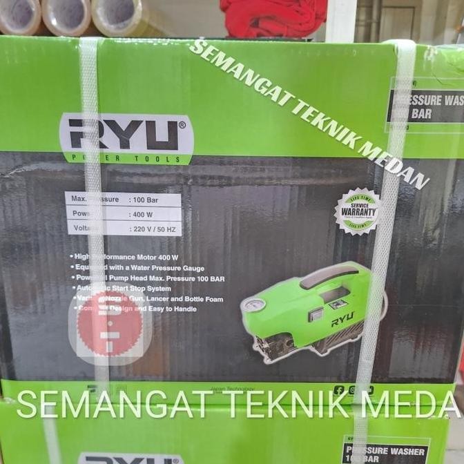 RPW100 MESIN STEAM CUCI MOBIL MOTOR JET CLEANER 100 BAR RYU RPW 100 Car