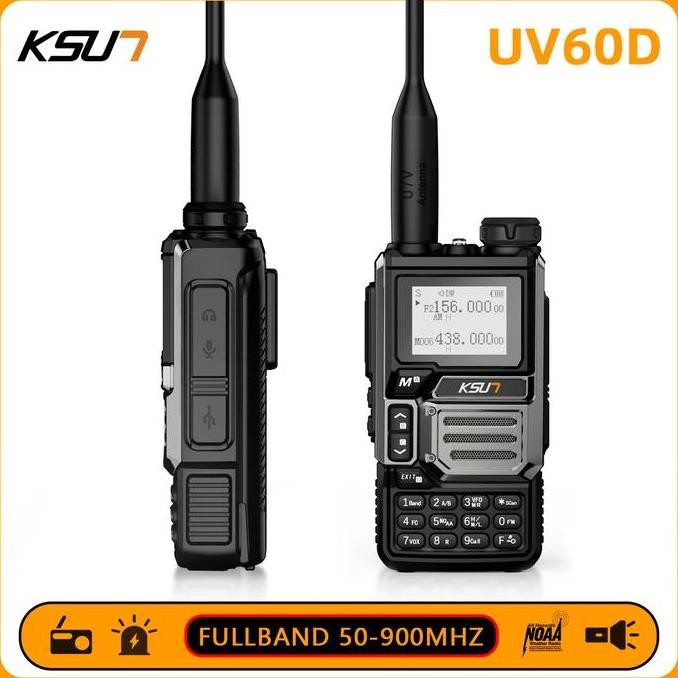 KSUN X-TFSI WALKIE TALKIE UV60D ALLBAND HANDY TALKY 200 CHANNELS HT JARAK JAUH 5KM ORIGINAL DAN TERP