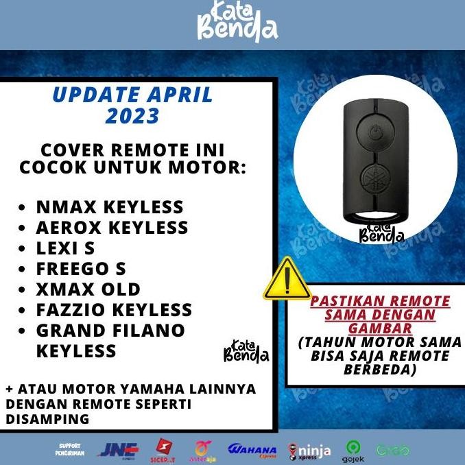 Cover Remote Carbon Yamaha Nmax Aerox Connected Kunci Xmax Keyless