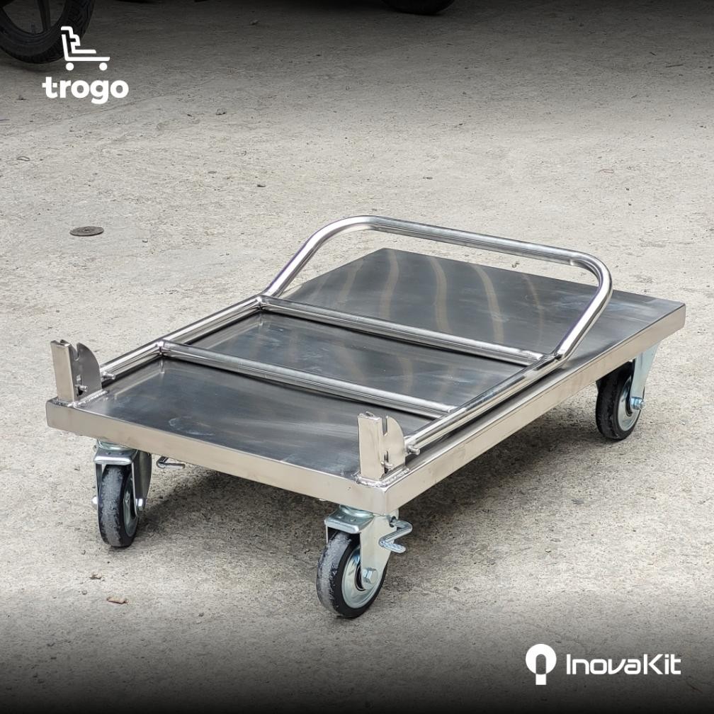 PROMO Troli Barang / Troly Lipat / Trolly Stainless / Trolley Rajanya Troli kapasitas 500 kg