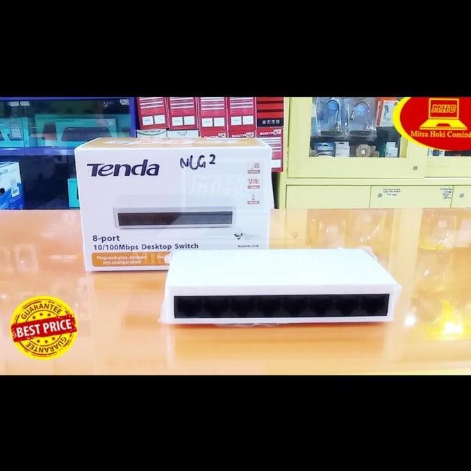 TERBARU - switch hub tenda 8 port S108 Original