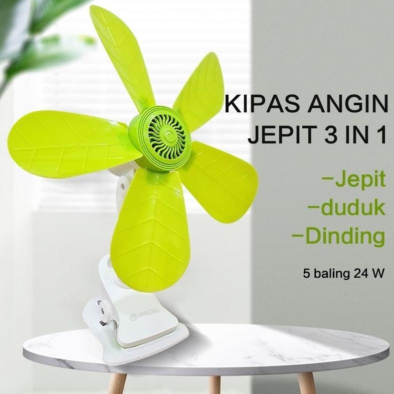 Flash Sale Mini fan jepit javotec 490(jepit~dinding~duduk) / Kipas Angin Jepit 24W / Kipas angin min