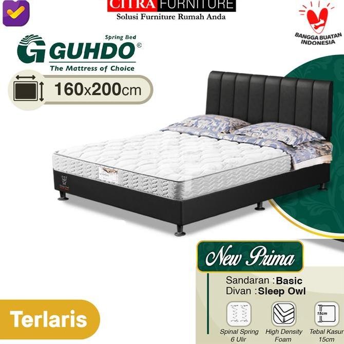 Guhdo Springbed New Prima 160x200x15 - Full set | Gudho Spring bed