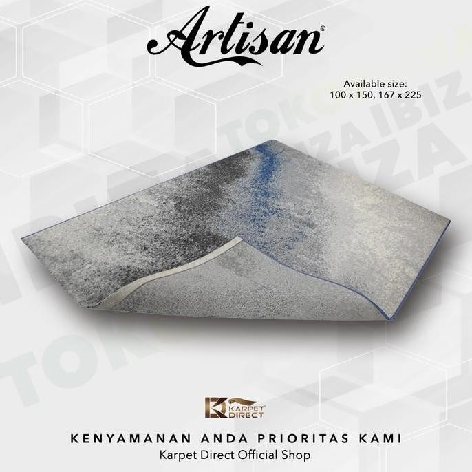 [Karpet Direct] Ibiza Karpet (Biru) 167X225 Cm - Kode 45-4584