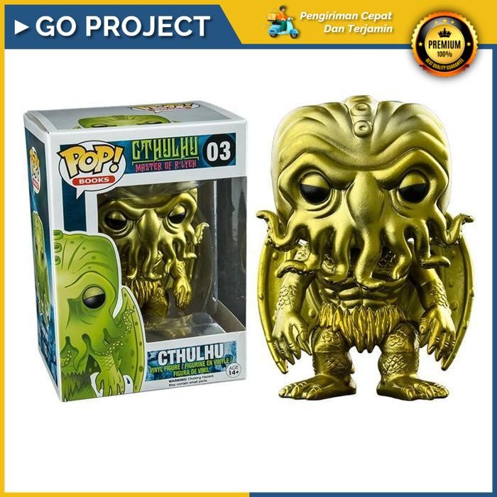 Go-Project Cthulhu Cthulhu Metallic Koleksi Mainan Vynil 11399 Original High Quality