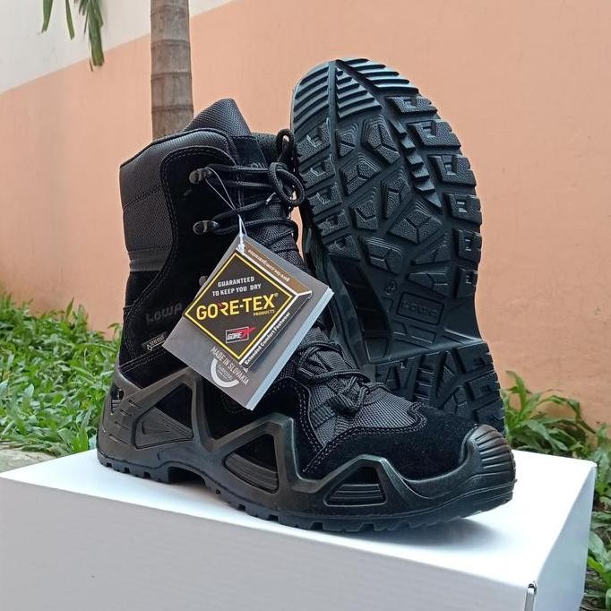 Sepatu Lowa Tactical / Sepatu Lowa China / Sepatu Lowa 8 Inch - Hitam