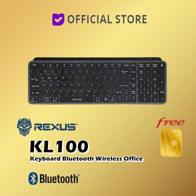 Rexus KL100 KL150 KL200 Keyboard Office Wireless Bluetooth Dual Mode KL 100 KL 150 KL 200