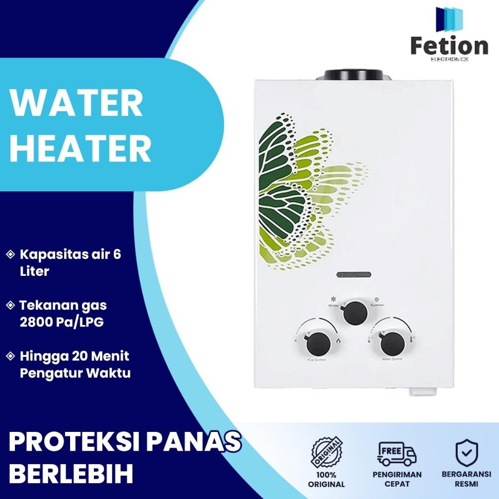 SWALLOWTAIL- Gas Water Heater 6 Liter Pemanas Air Matrix MTX-W001 MTX-W002
