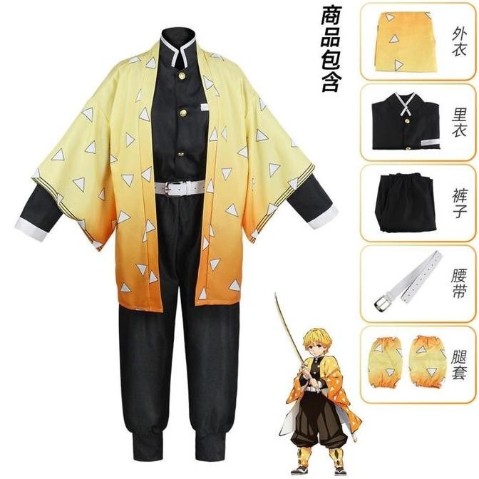 Kostum Demon Slayer Lengkap Cosplay Anime Costume Tanjiro Giyu Murah [terbaik]