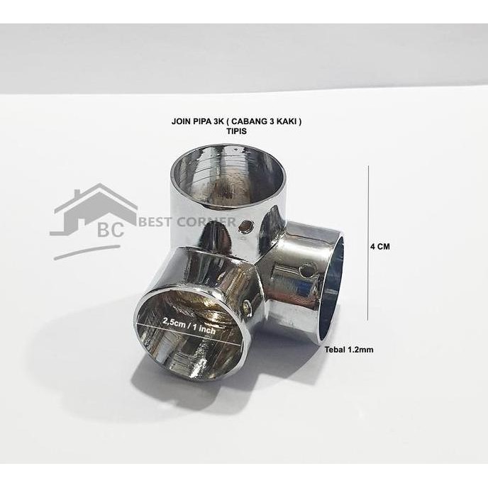 Join Pipa / Sambungan Pipa 3 Cabang 1 Inch TIPIS