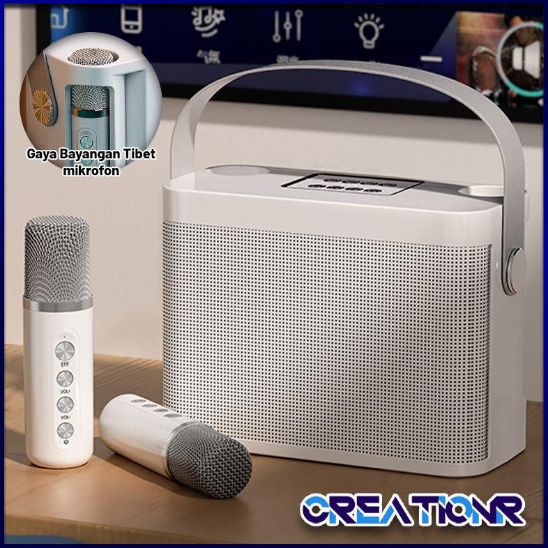IDEALE- YS-203 Speaker Bluetooth Karaoke /karaoke set /alat karaoke rumah /Bluetooth Nirkabel 5.0 de