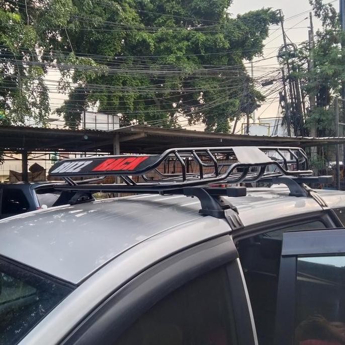 Roof Rack Bagasi Atas Mobil Toyota Avanza Merek Buzz Rack + Cross Bar