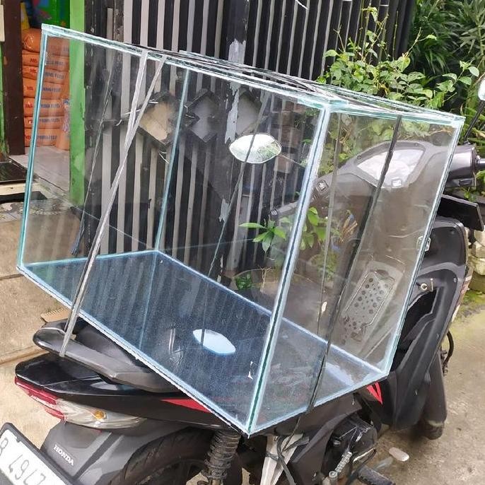 aquarium 80x40x45 full 8mm aquarium kaca polos aquarium reptil