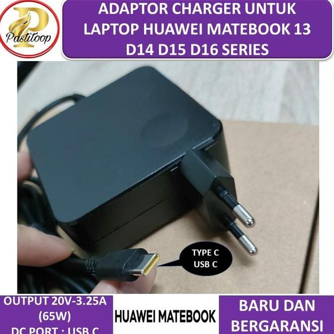 Adaptor Charger Laptop Huawei Matebook D14 D15 D16 Series Usb C