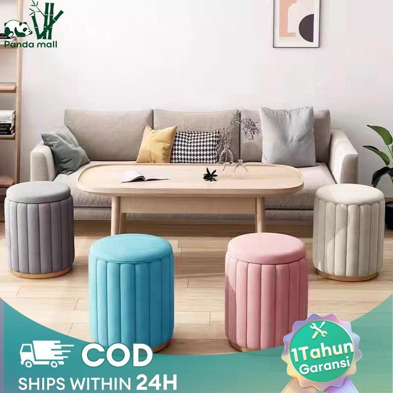 Bangku Rias Makeup Stool Kursi Estetik Kursi Rias Kursi Makeup Kursi Murah Dapat Menyimpan Sesuatu