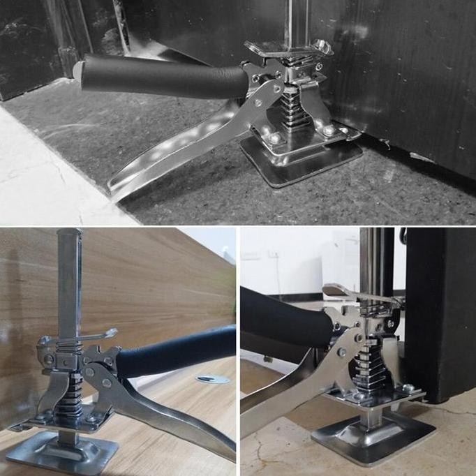 DF255>> Dongkrak Perabotan Mebel Lemari Alat Bantu Angkat Ungkit Barang Pintu Ubin 160 Kg Tile Labor