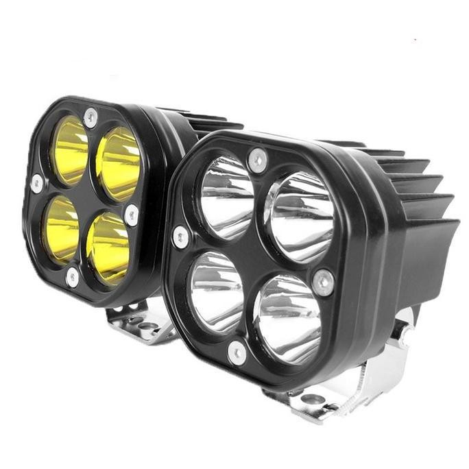 DF391>> 40w Lampu Tembak Led Motor Lampu Sorot Kuning Mobil Super Terang Lampu Mobil Tembak