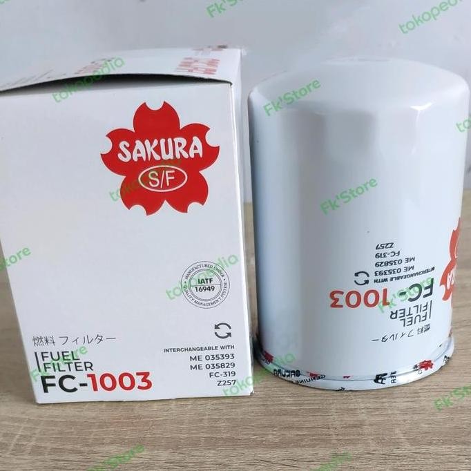 DB123 }} Fuel Filter FC1003 Sakura ME035393 / Filter Solar Atas Sakura FC 1003
