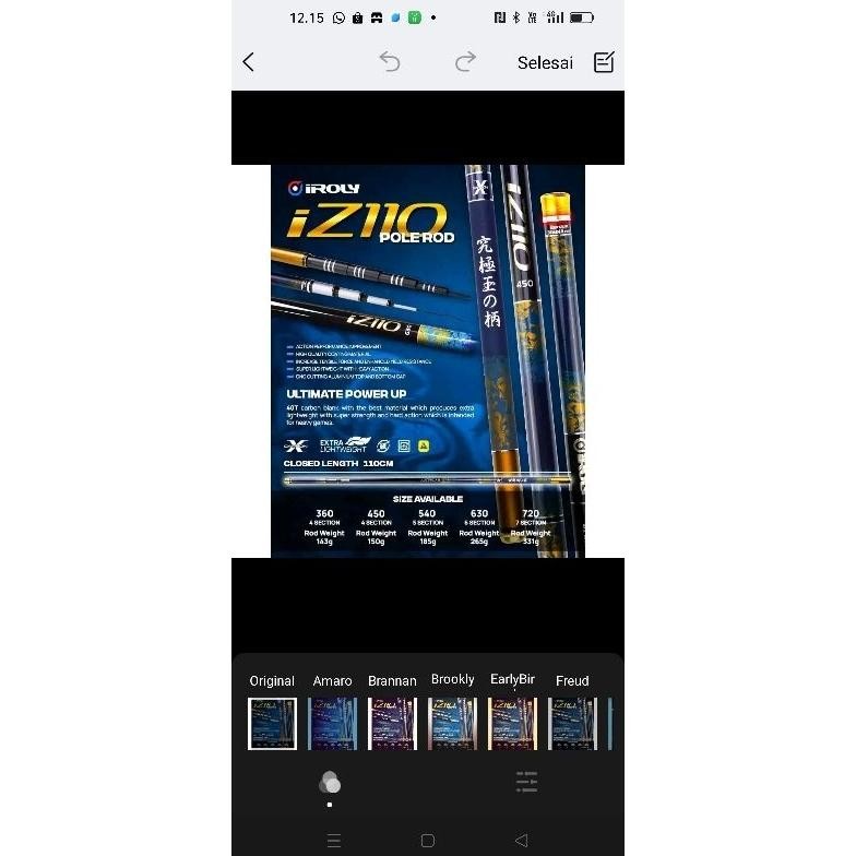 Joran Tegek/POLE IROLY IZ110 630CM