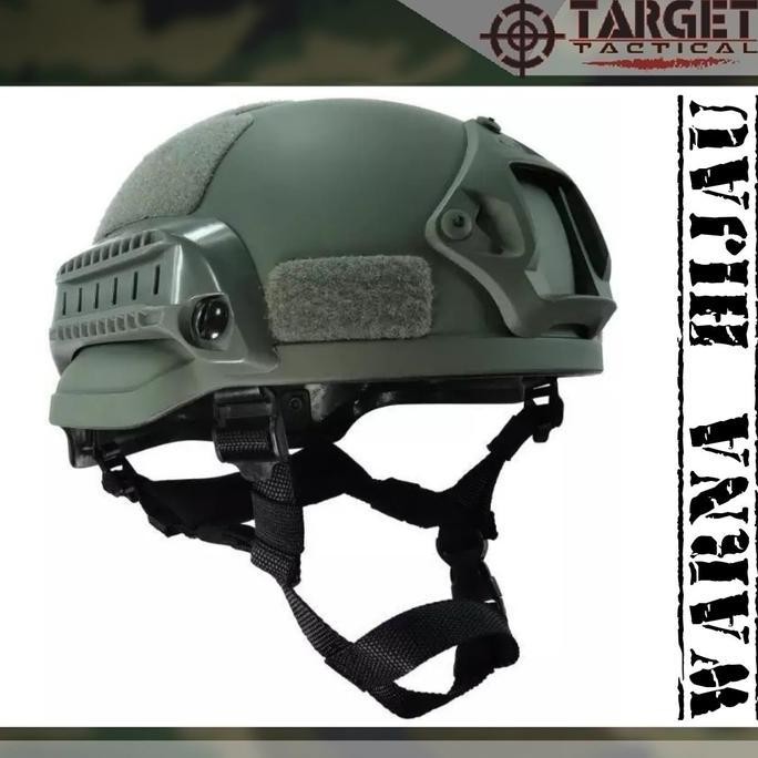 Helm Tactical Emmerson Mich 2002 New Series Usa Original - Hijau Army