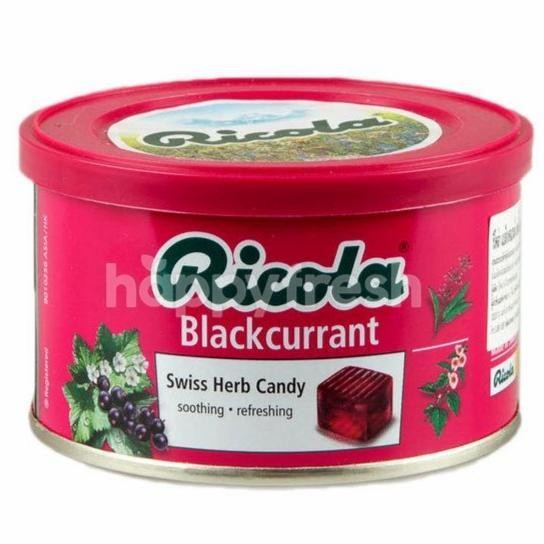 RICOLA BLACKCURRANT SWISS HERB CANDY 100 GR /PERMEN RICOLA BLACKCURRAN
