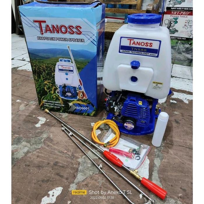 Knapsack Sprayer Tanoss TN777 2Tak 15 Liter Mesin Kabut Tanoss Knapsack Power Sprayer x Knapsack MAT