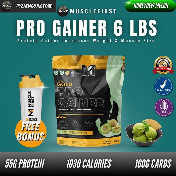 M1 Muscle First Gold Pro Gainer 6 Lbs Weight Mass Gainer BPOM