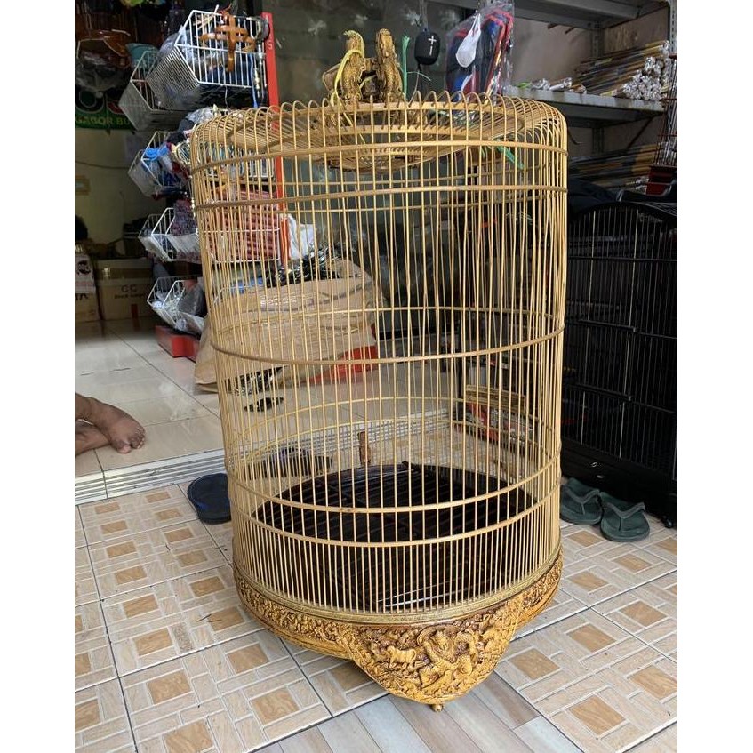 SANGKAR KANDANG MURAI UKIR FIBER DEWA NO 3 murah