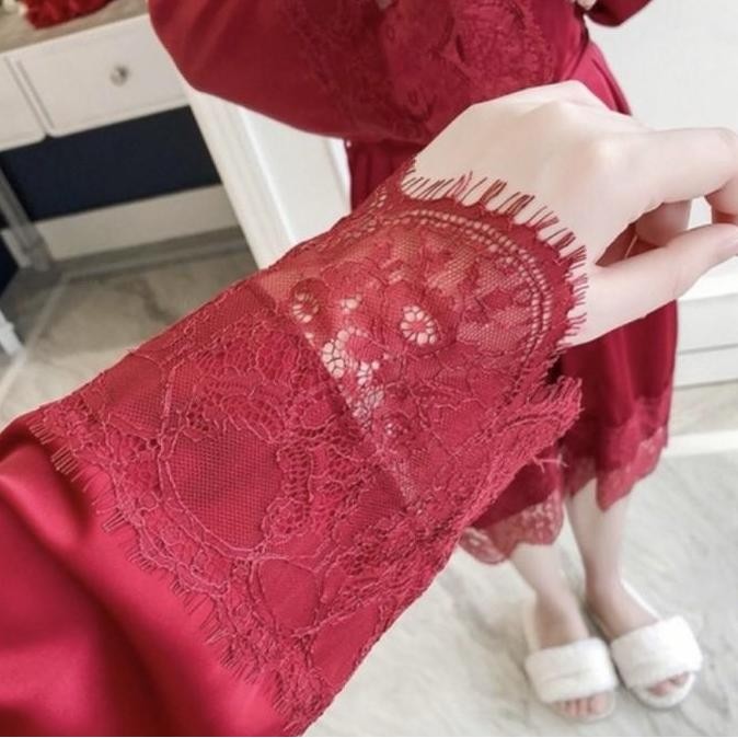 Kimono Tidur Satin Silk Lingerie Cantik 920 High Quality Premium