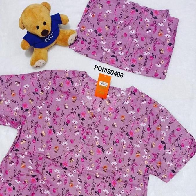 Baju Tidur Hoki Cpxxl Jumbo Katun Wanita (Luna Flower)
