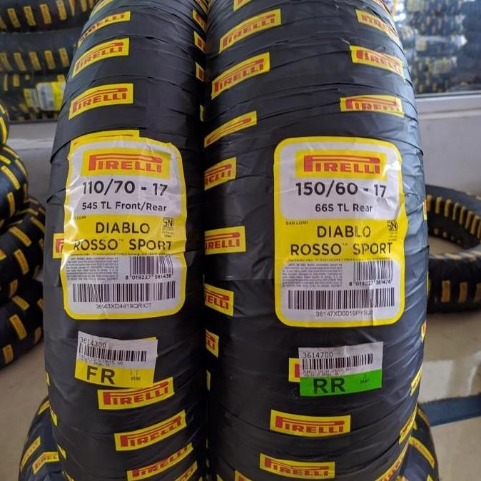 Paket Ban Pirelli Diablo Rosso Sport 110/70 & 150/60-17