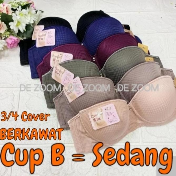Bh Tally 7210 Cup B Berkawat 3/4 Cover Kait 2 Dibawah Busa Lebih Tebal
