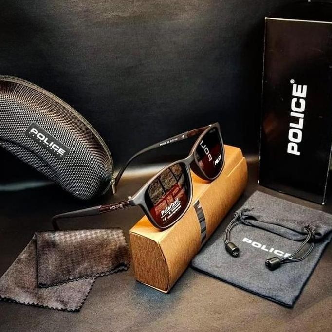 DA47 }} TERMURAH Kacamata Sunglasess Pria POLICE 1216 Sporty Lensa Polarized Fullset free lap dan sa