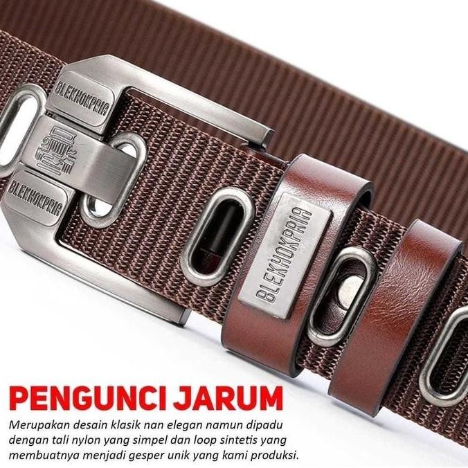 DF236>> Sabuk Cowok Keren Tactical Nylon Canvas Ikat Pinggang Pria Quickly Unlock - Gesper Pinggang 