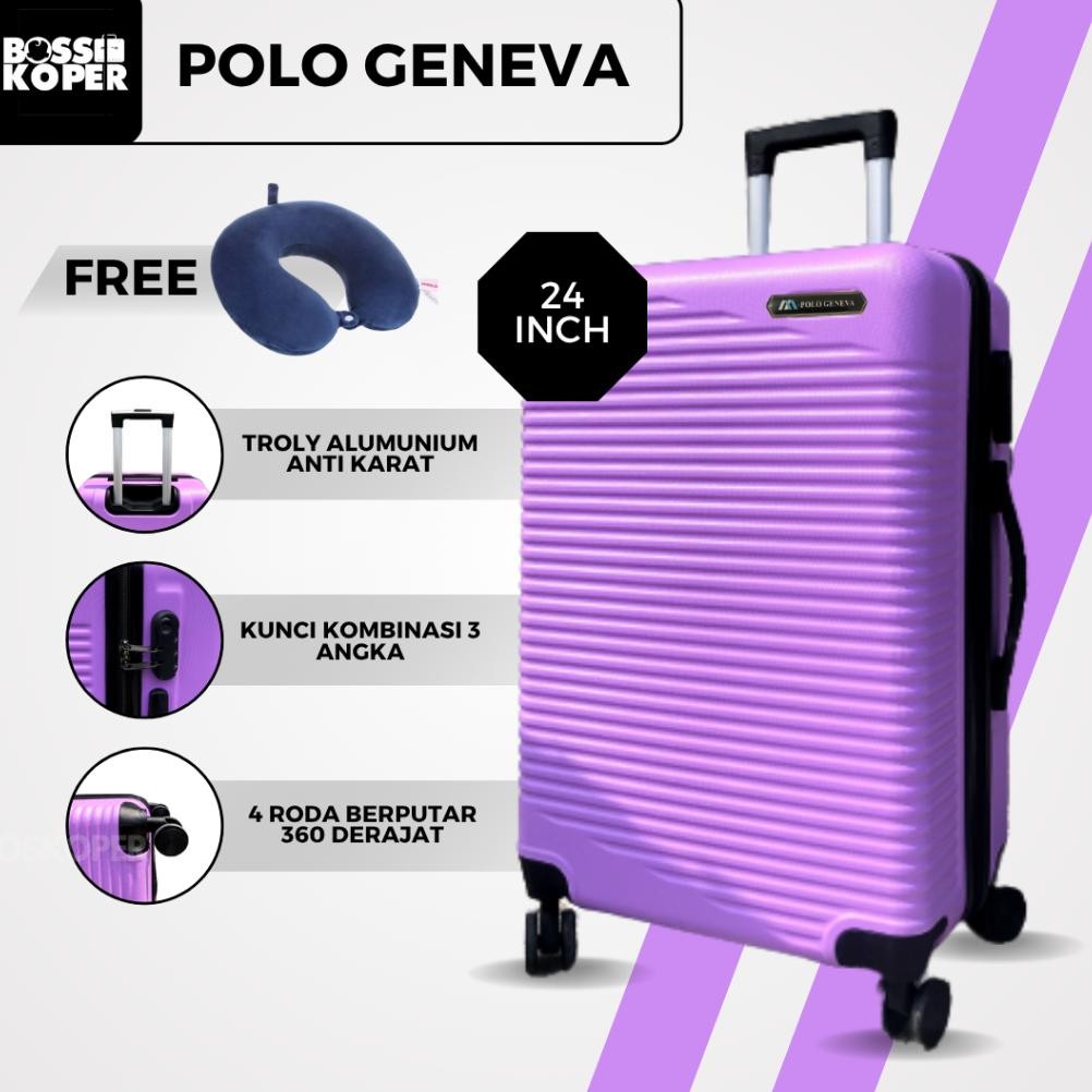 KOPER 24 INCH POLO UKURAN BAGASI-KOPER POLO-KOPER TRAVEL-TAS KOPER-TAS TRAVEL-KOPER MURAH-KOPER FIBE