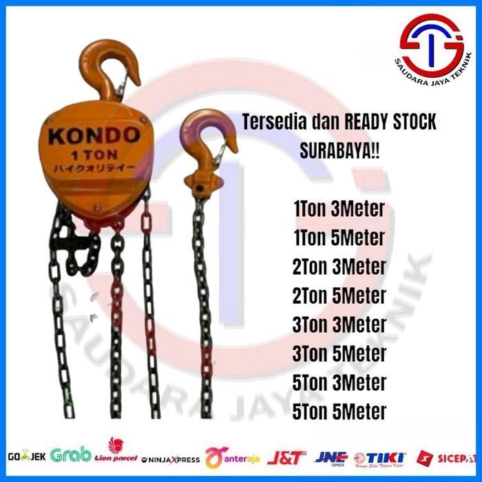 Chain Block / Takel / Katrol KONDO 1T 2T 3T 5Ton