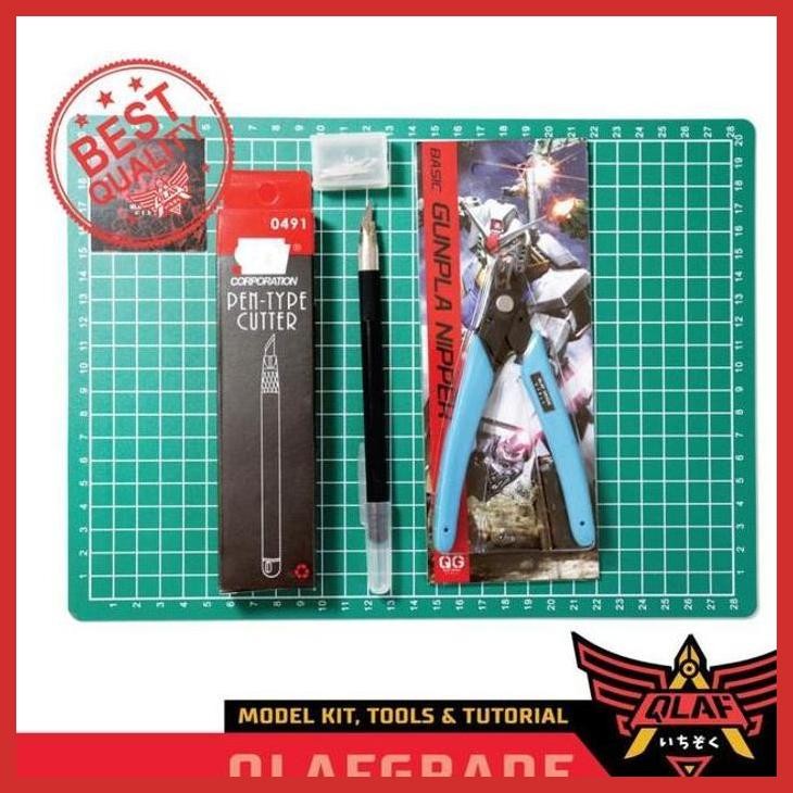 (GUNDAM) GUNDAM TOOLS MINI SET ALAT GUNPLA PEMULA TOOLKIT GUNDAM PRIVASI AMAN