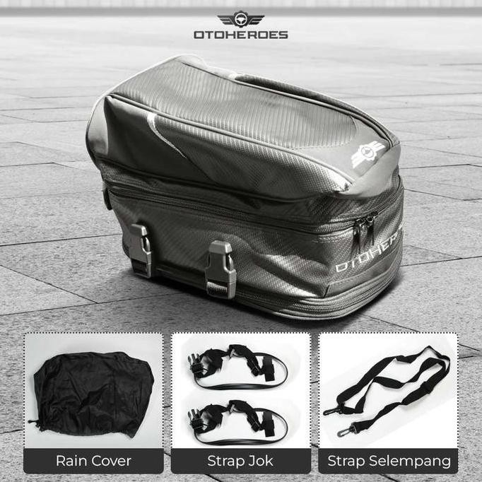 Tas Motor Touring Jok Belakang Rr9014 -  Storage Bag Kulit Anti Air