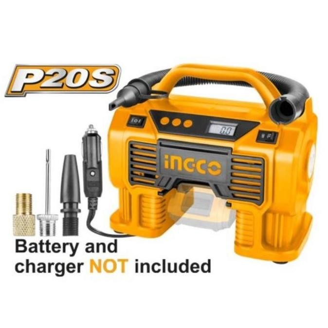 MYMO- KOMPRESOR ANGIN CORDLESS MINI POMPA BAN 160PSI INGCO CACLI2002