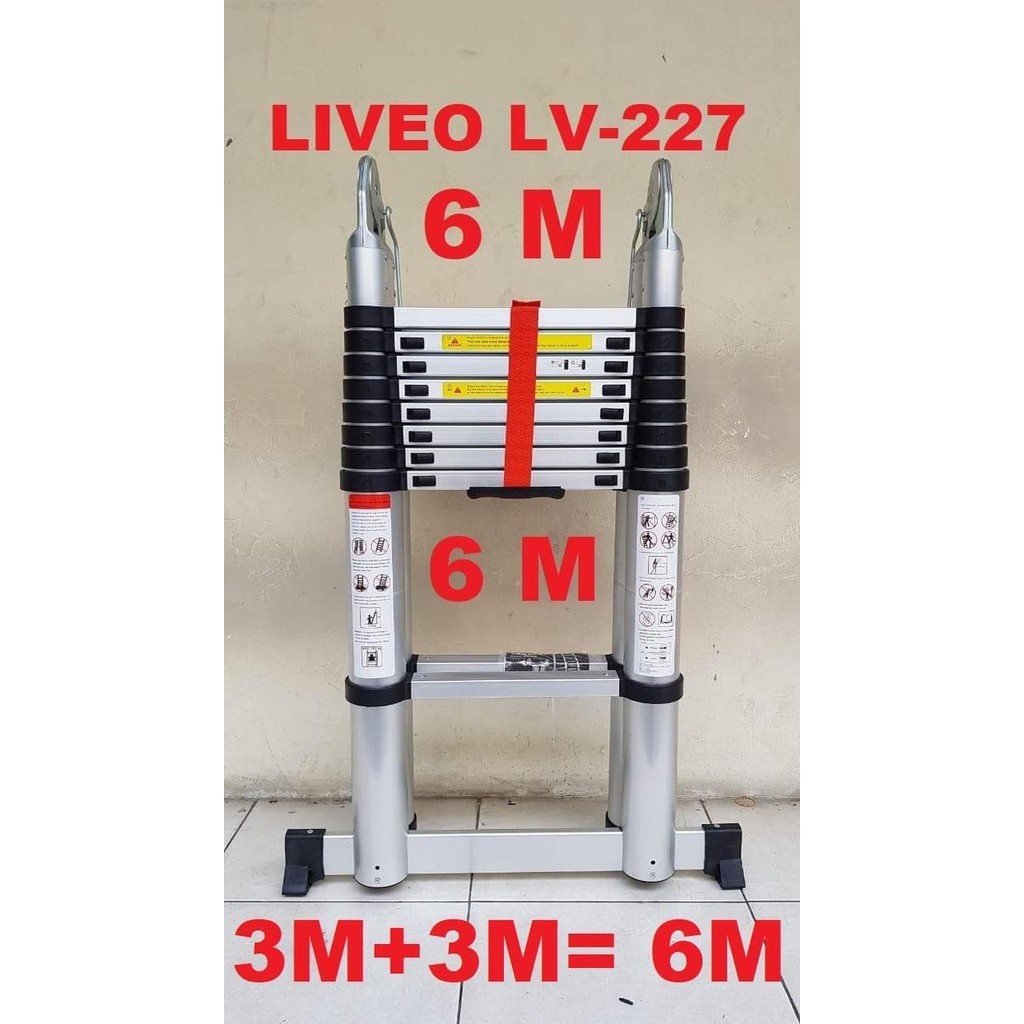 Promo Tangga Teleskopik 6 Meter Multi Liveo, Tangga Telescopic 6 Meter