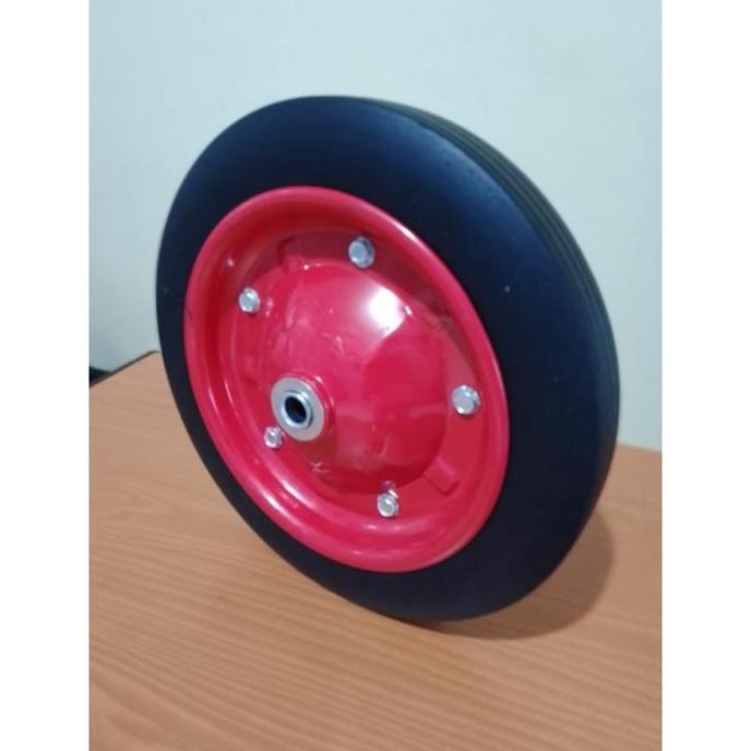 MYMO- AF-AB12 RUSH Roda Gerobak 12 Inch 30cm Hitam Karet - Roda Gerobak & Arco - Menahan Berat Beban