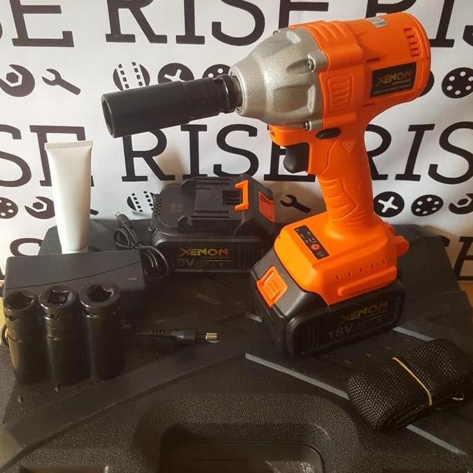 MYMO- Xenon Impact Wrench CDIW1845 Bor Pembuka Baut Mollar Cordless Baterai
