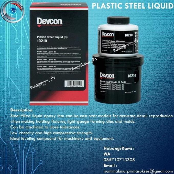 Promo Devcon 10210 Plastic Steel Liquid B COD