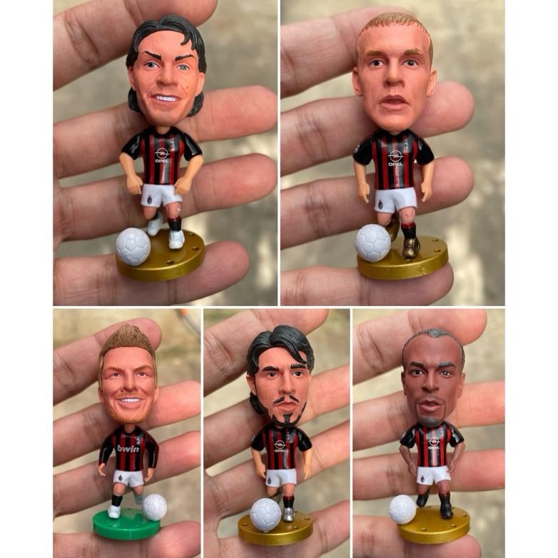 READY STOK Figure Miniatur Pemain Bola Milan Maldini Nesta Inzaghi Kaka Ronaldinho Beckham Pirlo She