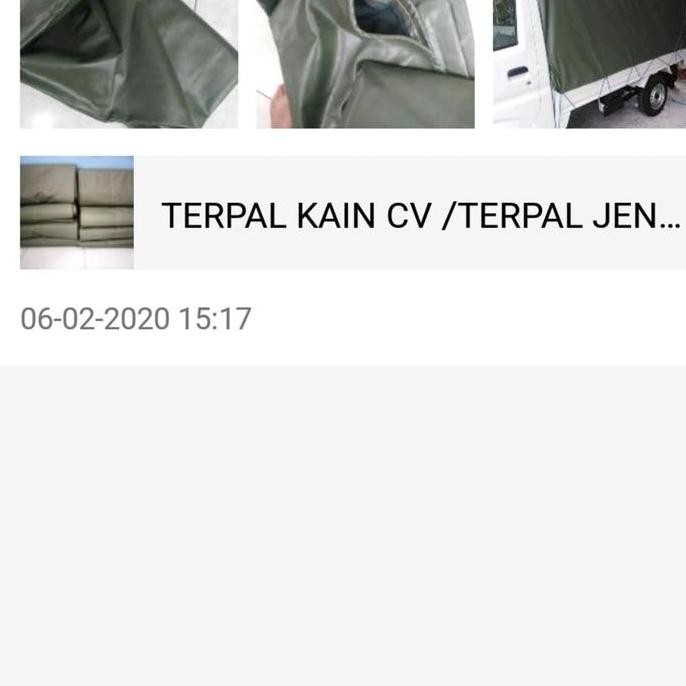 Terpal Kain Cv /Terpal Jenis Tenda Tentara Ukuran 3X5 Meter