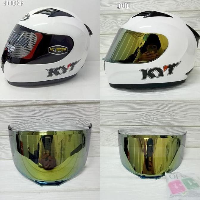 KACA FLAT VISOR VENOM HELM OSBE KYT R10 KYT FULL FACE