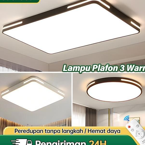 Lampu Plafon 3 Waran 1296 Watts Besi Lampu Ruang Tamu Aesthetic Lampu Teras Minimalis Depan Rumah La